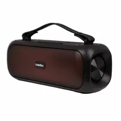 اسپیکر بلوتوثی قابل حمل ساندتک پرودو مدل Soul ا Porodo SOUL Soundtec Basic Speaker with RGB – Black | جی بی جانبی | فروشگاه آنلاین جیبی جانبی