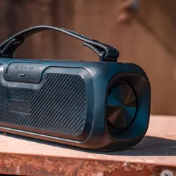 اسپیکر بلوتوثی قابل حمل ساندتک پرودو مدل Soul ا Porodo SOUL Soundtec Basic Speaker with RGB – Black | جی بی جانبی | فروشگاه آنلاین جیبی جانبی