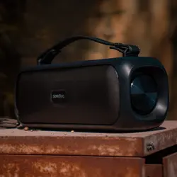 اسپیکر بلوتوثی قابل حمل ساندتک پرودو مدل Soul ا Porodo SOUL Soundtec Basic Speaker with RGB – Black | جی بی جانبی | فروشگاه آنلاین جیبی جانبی