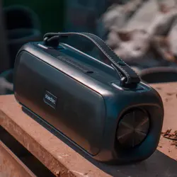 اسپیکر بلوتوثی قابل حمل ساندتک پرودو مدل Soul ا Porodo SOUL Soundtec Basic Speaker with RGB – Black | جی بی جانبی | فروشگاه آنلاین جیبی جانبی