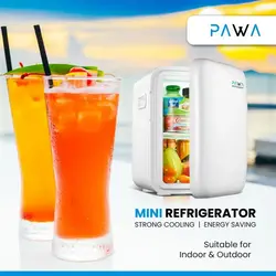 یخچال هوشمند خودرو پاوا مدل smart | دستگاه سرد کن و گرم کن پاوا ا PAWA Mini Refrigerator 10 Liter Cooling and Heating