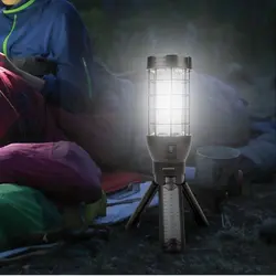 چراغ شارژی پرودو مدل PD-LSTRILMP | فانوس قابل شارژ porodo ا Porodo Outdoor Tripod Lamp With Built-In Battery