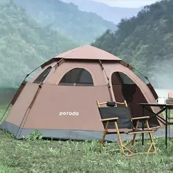 چادر مسافرتی 4 نفره Porodo مدل PD-LF4PACT | جی بی جانبی