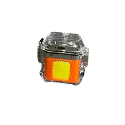 فندک برقی المنتی مدل orange | چراغ قوه شارژی | جیبی جانبی