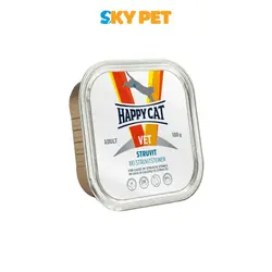 کنسرو گربه بالغ مدل VET DIAT STRUVIT برند HAPPY CAT (هپی کت) وزن 100 گرم - پت شاپ اسکای پت