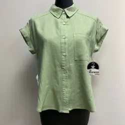 شومیز altaid state  آستین افتاده بغل چاک دار وارداتی