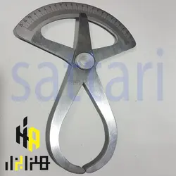 پرگار و ضخامت سنج مدرج 12 سانت پرگار شکمی پرگارخراطی المانی داخل وخارج