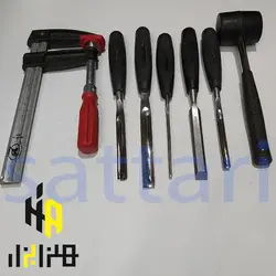 پکیج مبتدیان منبت کاری ست منبت کاری مغار منبت کاری مغار پیکر تراشی ابزار کنده کاری چوب فروشگاه معتبر مغار  مغار فروشی