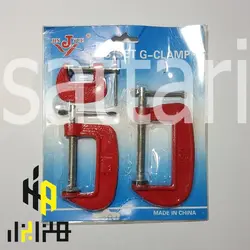 ست گیره G شکل گیره ظریف کاری گیره کلمپ 3 عددی قرمز رنگ