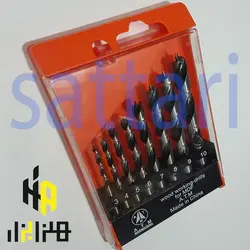 ست مته چوب نیش دار 8 عددی مته چوب المانی مته چوب قلیان -مته برگی - مته نیش دار چوب-مته بلند چوب - مته وافورچوب