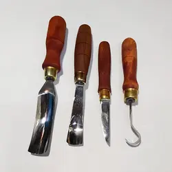 ست مغار کاسه و ظروف چوبی ۴تایی دستی