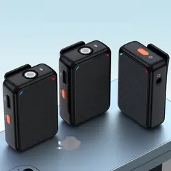 میکروفن بی سیم یقه ای مدل 2in1 K66-TYPE C - دیلم شاپ
