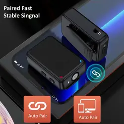 میکروفن بی سیم یقه ای مدل 2in1 K66-TYPE C - دیلم شاپ