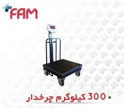 باسکول محک 300 کیلو چرخدار | قیمت فروش - پلاسفام