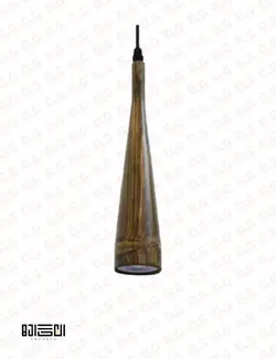 چراغ آویز انگاره چوبی لامپ دار مدل SORNA 3