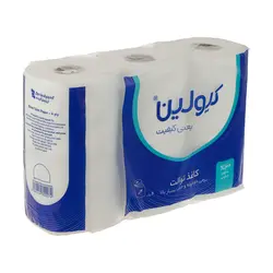 دستمال توالت کیولین مدل چهار لایه بسته 6 عددی