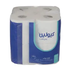 دستمال توالت کیولین مدل چهار لایه بسته 8 عددی