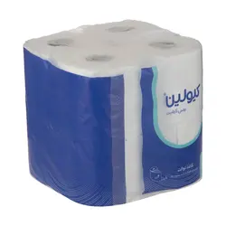 دستمال توالت کیولین مدل چهار لایه بسته 8 عددی