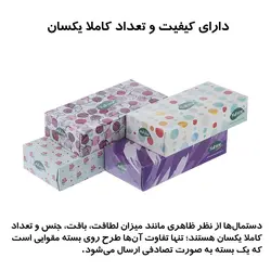 دستمال کاغذی 100 برگ فول تایم طرح جعبه مقوایی - دیاکو سورن اکباتان