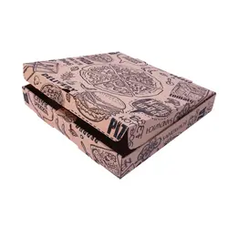 جعبه پیتزا ایفلوت سایز 30 تک رنگ بسته 100 عددی