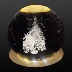 گوی کریستالی طرح کریسمس