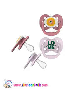 پستانک بادامی 0 تا 6 ماه طرح Love دکتر براونز - سیسمونی نیک