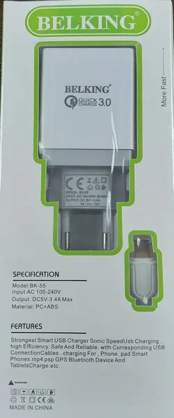 شارژر تایپ سی بلکینگ مدل BK-55 اورجینال