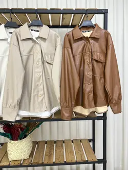 پالتو چرم شومیزی