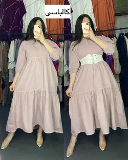 پیراهن مانتویی نلی