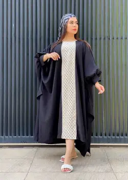 مانتو پانچ عربی قلاب بافی