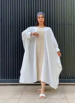 مانتو پانچ عربی قلاب بافی