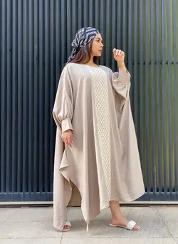 مانتو پانچ عربی قلاب بافی