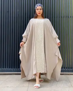 مانتو پانچ عربی قلاب بافی