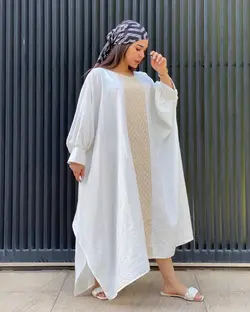 مانتو پانچ عربی قلاب بافی