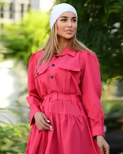 پیراهن ماکسی دکمه مشکی