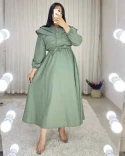 پیراهن ماکسی دکمه ای