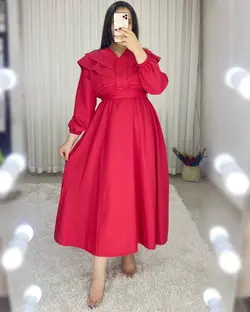 پیراهن ماکسی دکمه ای