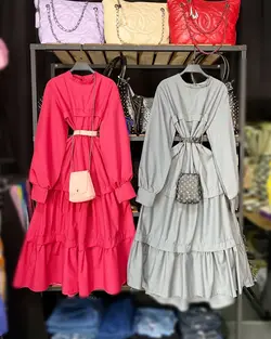 پیراهن سه چین نواری