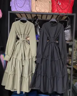 پیراهن سه چین نواری