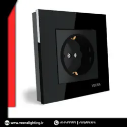 پریز ارت ویرا مدل کریستال مشکی