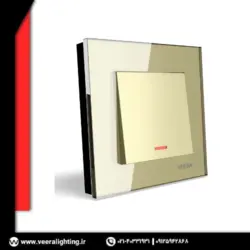 کلید تک پل ویرا مدل کریستال بژ