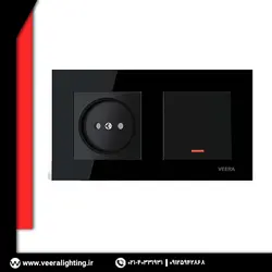 قاب دو تایی ویرا کریستال مشکی