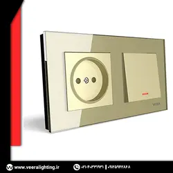 قاب دو تایی ویرا کریستال بژ