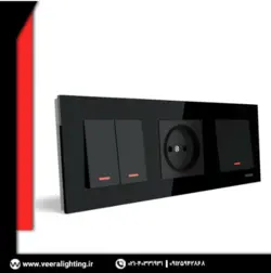 قاب سه تایی ویرا کریستال مشکی