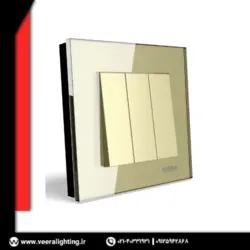 کلید سه پل ویرا مدل کریستال بژ