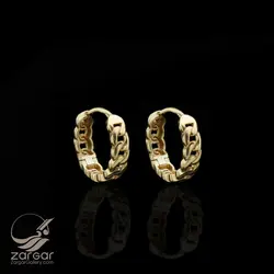 گوشواره حلقه ای طلا کارتیه