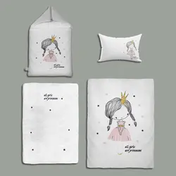 ست دم دستی 4 تیکه نوزاد پرنسس