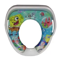 تبدیل توالت فرنگی کودک mam&amp;baby طرح پاپ اسفنجی و دوستان