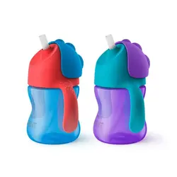 لیوان آموزشی دسته دار و نی دار فیلیپس اونت philips avent