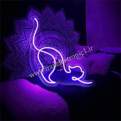 طرح نئون فلکسی طرح گربه